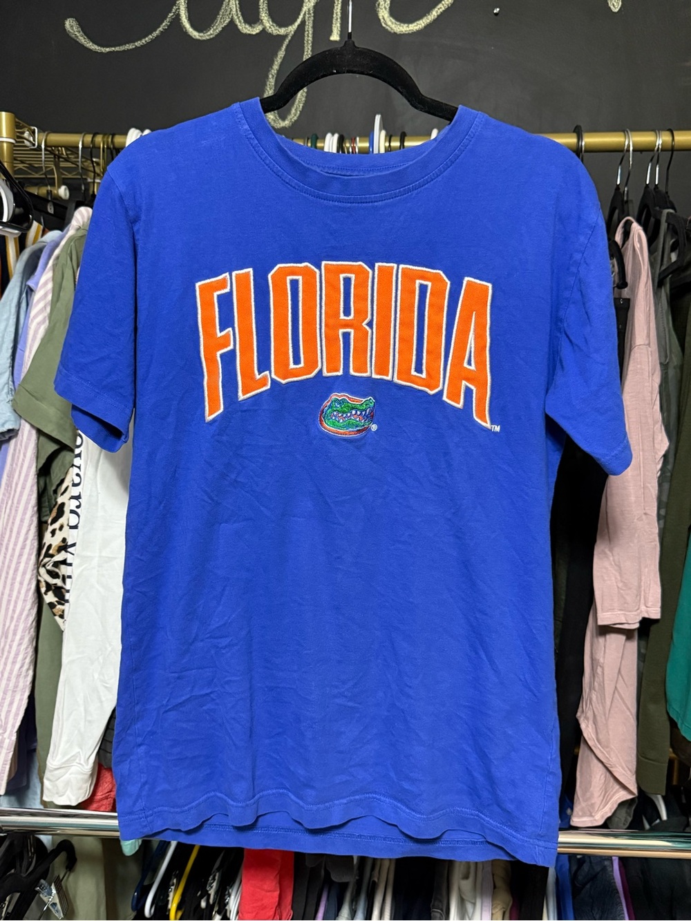 Florida Gators Embroidered Graphic Tee Royal Blue Size Medium NCAA-Champion - Picture 6 of 6